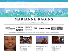 Tablet Screenshot of marianneragins.com